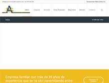Tablet Screenshot of excavacionesalbinosantos.com